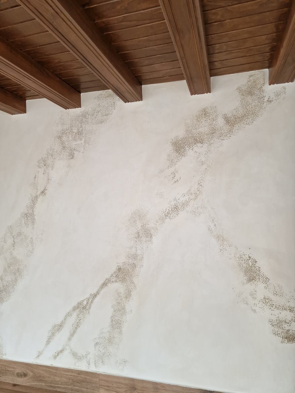 Detalle del veteado efecto mármol